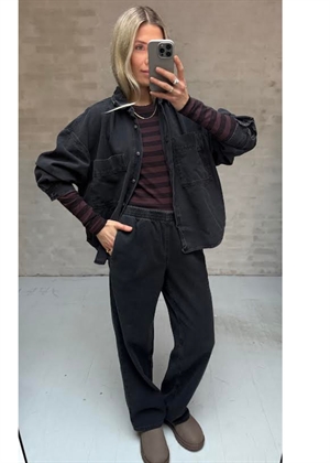 Jazy skjorte Sort American Vintage 